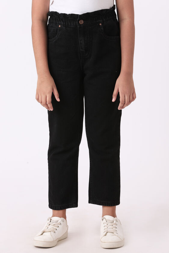 Black Solid Straight Bottom, Black, image 1